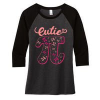 Pi Day Math Teacher Cutie Pi Women's Tri-Blend 3/4-Sleeve Raglan Shirt