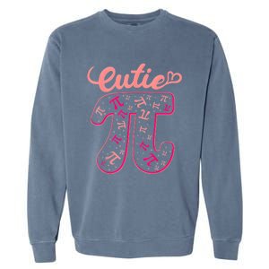 Pi Day Math Teacher Cutie Pi Garment-Dyed Sweatshirt