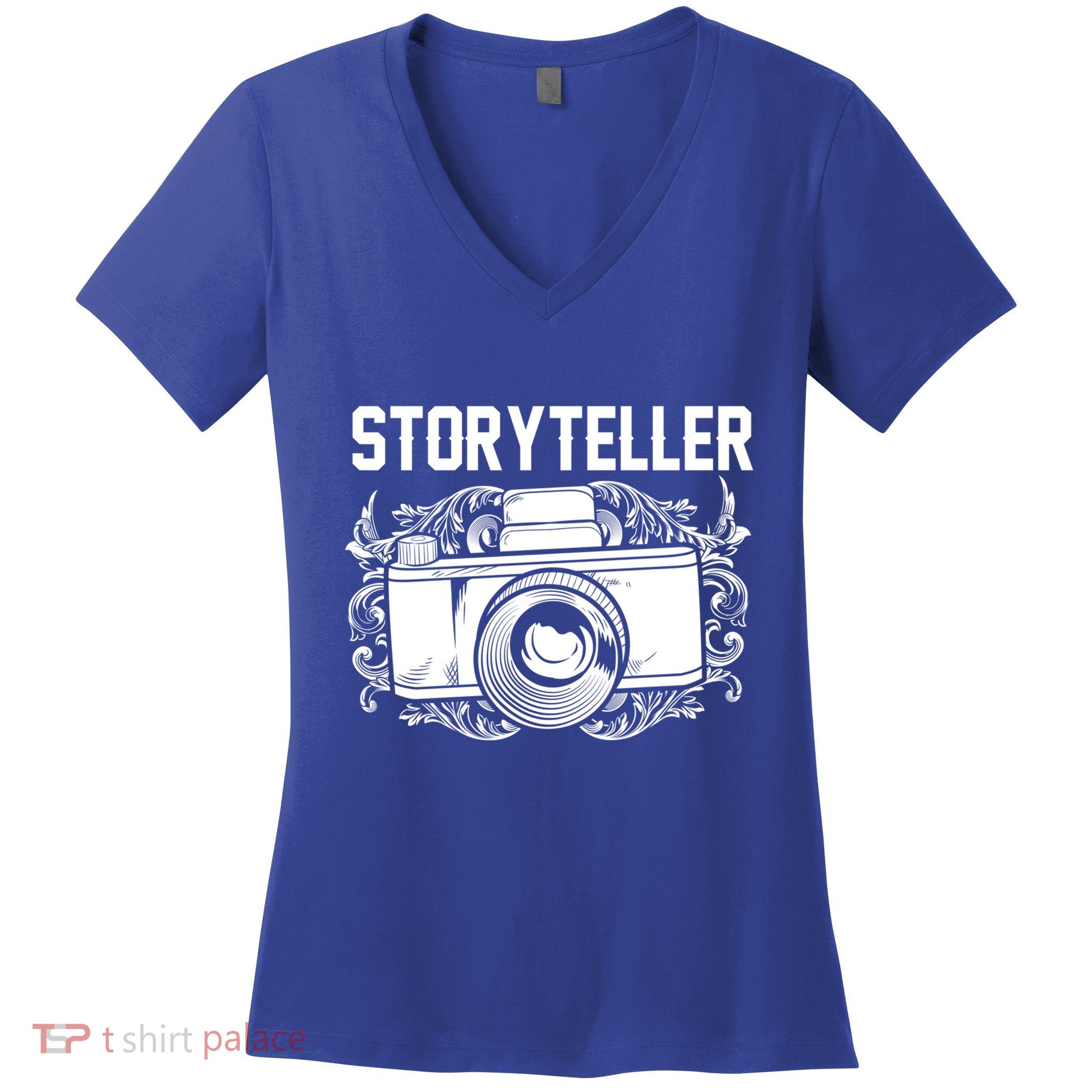 Photography Day Meaningful Gift Camera Photographer Storyteller Great Gift Women's V-Neck T-Shirt
