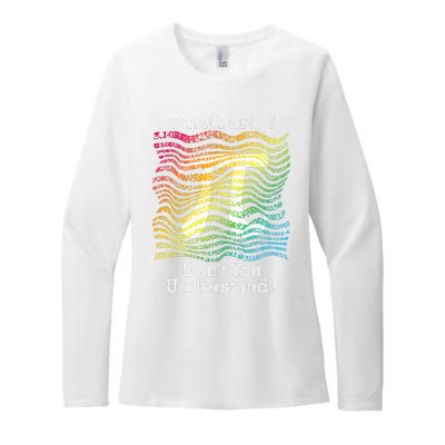 Pi Day Math Teacher Student Rainbow Pi Symbol Womens CVC Long Sleeve Shirt