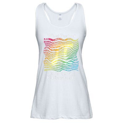 Pi Day Math Teacher Student Rainbow Pi Symbol Ladies Essential Flowy Tank