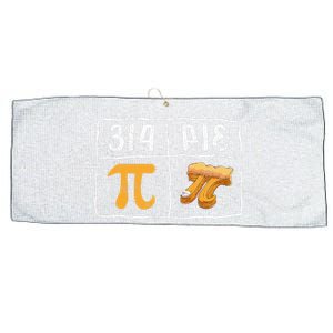 Pi Day Math Teachers Funny Pi Symbol Pie Large Microfiber Waffle Golf Towel