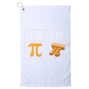 Pi Day Math Teachers Funny Pi Symbol Pie Platinum Collection Golf Towel