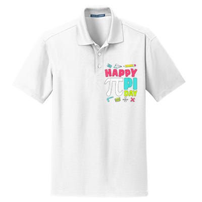 Pi Day Math Tee for Student & Teachers Graphic Dry Zone Grid Polo