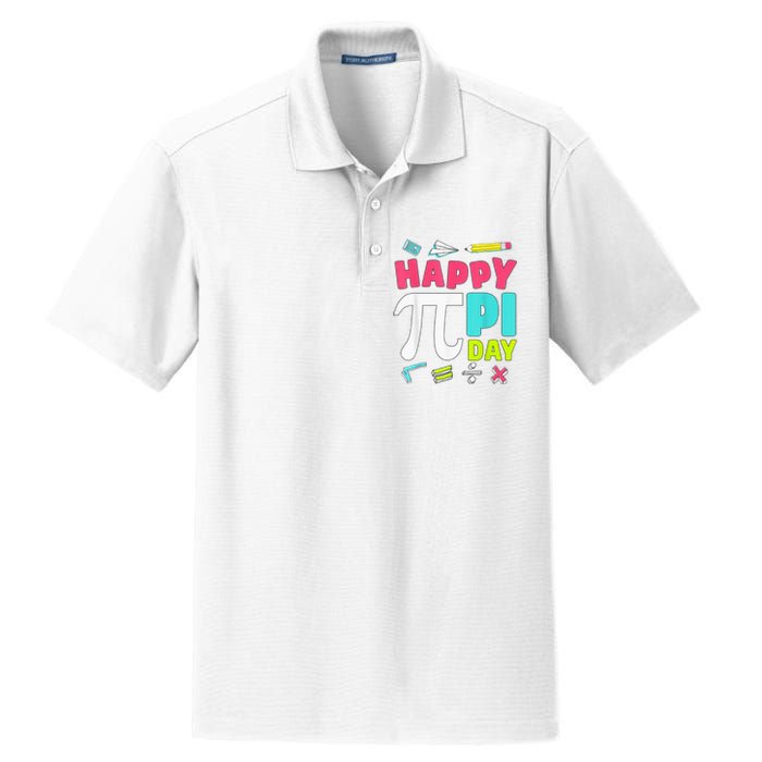 Pi Day Math Tee for Student & Teachers Graphic Dry Zone Grid Polo