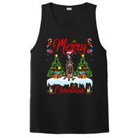 Pointing Dog Merry Christmas Tree Lighting Pointing Dog Xmas PosiCharge Competitor Tank