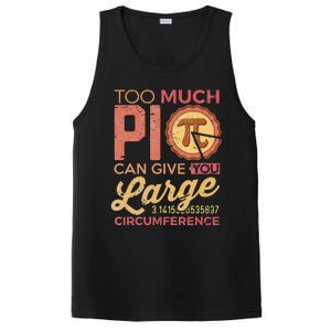 Pi Day Math Lover Too Much Pi funny Teacher PosiCharge Competitor Tank