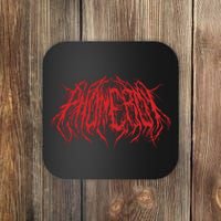 Phoneboy Death Metal Logo Coaster