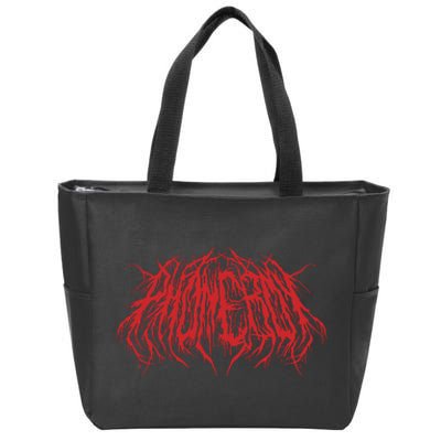 Phoneboy Death Metal Logo Zip Tote Bag