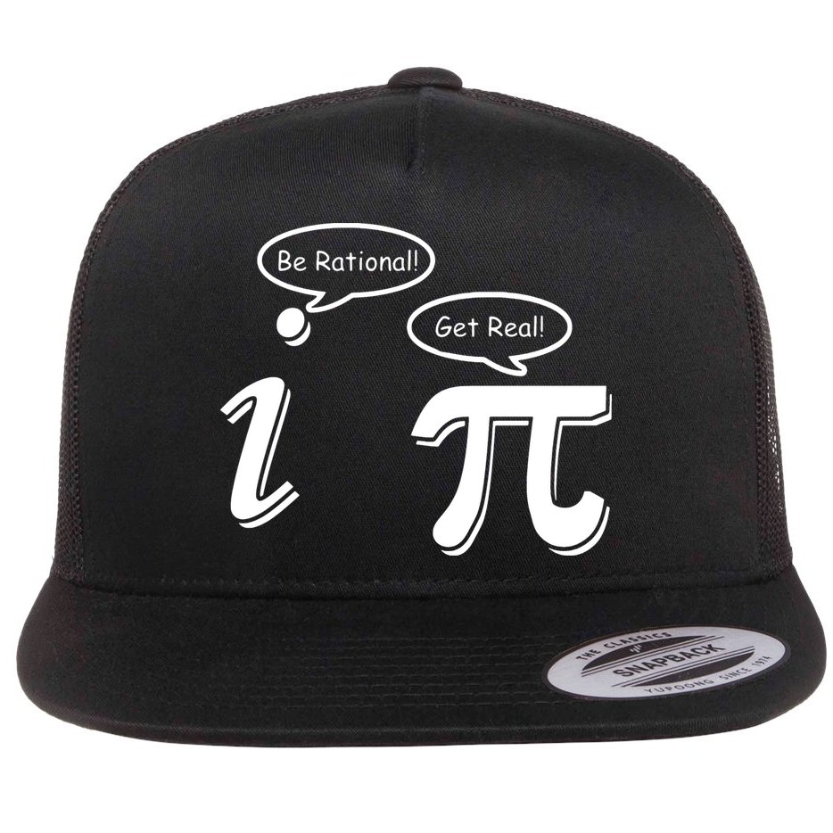 Pi Day Math Teacher Funny Flat Bill Trucker Hat