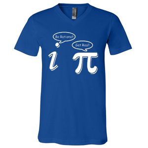 Pi Day Math Teacher Funny V-Neck T-Shirt