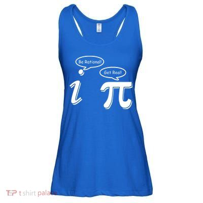 Pi Day Math Teacher Funny Ladies Essential Flowy Tank