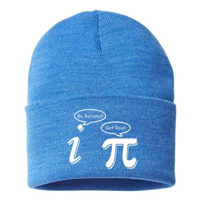 Pi Day Math Teacher Funny Sustainable Knit Beanie