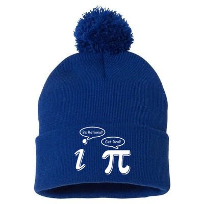 Pi Day Math Teacher Funny Pom Pom 12in Knit Beanie