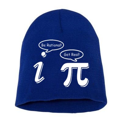 Pi Day Math Teacher Funny Short Acrylic Beanie