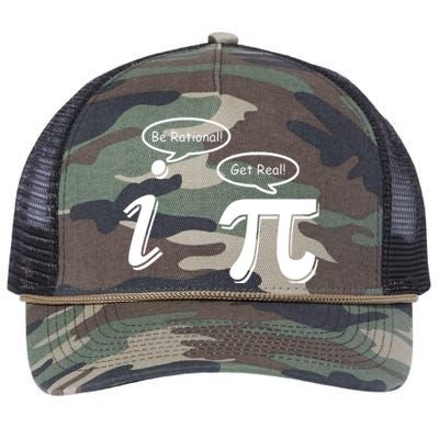 Pi Day Math Teacher Funny Retro Rope Trucker Hat Cap