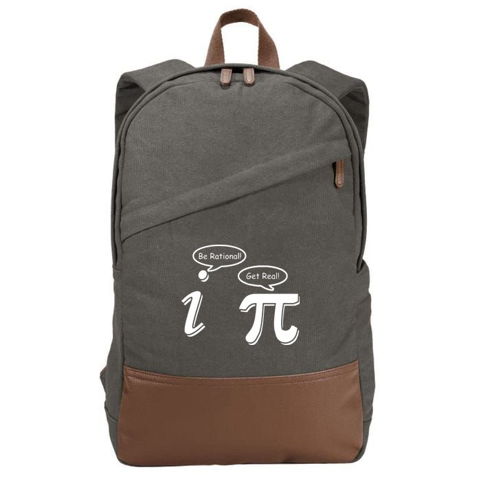 Pi Day Math Teacher Funny Cotton Canvas Backpack