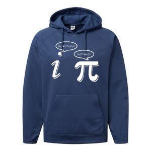 Pi Day Math Teacher Funny Performance Fleece Hoodie