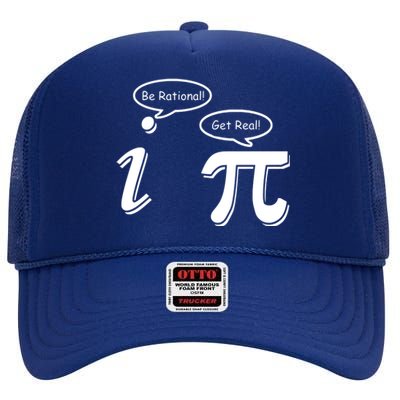 Pi Day Math Teacher Funny High Crown Mesh Back Trucker Hat