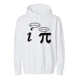 Pi Day Math Teacher Funny Garment-Dyed Fleece Hoodie