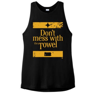 Pittsburgh Don’T Mess With The Towel Ladies PosiCharge Tri-Blend Wicking Tank