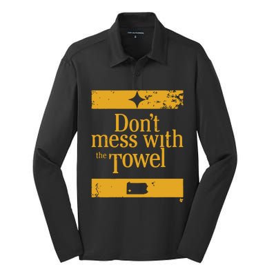 Pittsburgh Don’T Mess With The Towel Silk Touch Performance Long Sleeve Polo