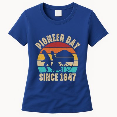 Pioneer Day Mormon Costume Utah Pioneer History Gift Womens T-Shirt