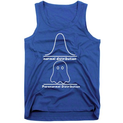 Paranormal Distribution Math Statistics Funny Ghost Math Great Gift Tank Top