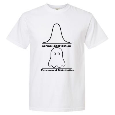 Paranormal Distribution Math Statistics Funny Ghost Math Great Gift Garment-Dyed Heavyweight T-Shirt