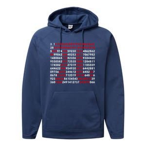 Pi Day Merch Pi Day Math Jokes Performance Fleece Hoodie