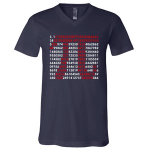 Pi Day Merch Pi Day Math Jokes V-Neck T-Shirt