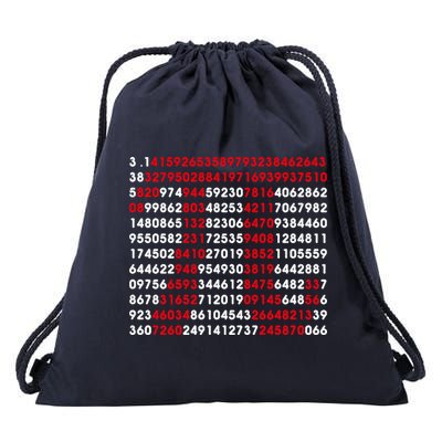 Pi Day Merch Pi Day Math Jokes Drawstring Bag