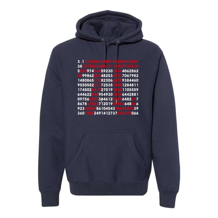 Pi Day Merch Pi Day Math Jokes Premium Hoodie