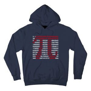 Pi Day Merch Pi Day Math Jokes Tall Hoodie