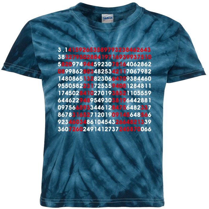 Pi Day Merch Pi Day Math Jokes Kids Tie-Dye T-Shirt