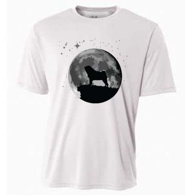 Pug Dog Moon Cooling Performance Crew T-Shirt