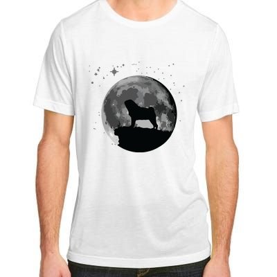 Pug Dog Moon Adult ChromaSoft Performance T-Shirt