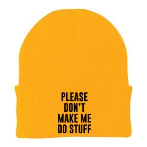 Please DonT Make Me Do Stuff For Lazy Teenage Knit Cap Winter Beanie