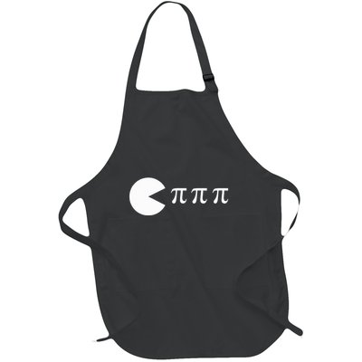 Pi Day Math Science Ate Pi Symbol Full-Length Apron With Pockets