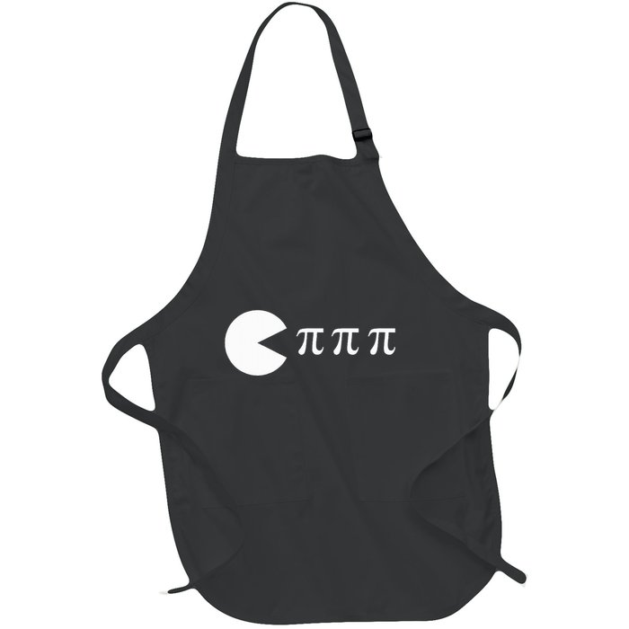 Pi Day Math Science Ate Pi Symbol Full-Length Apron With Pockets