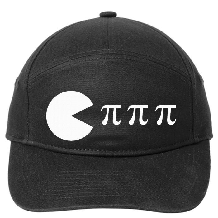 Pi Day Math Science Ate Pi Symbol 7-Panel Snapback Hat
