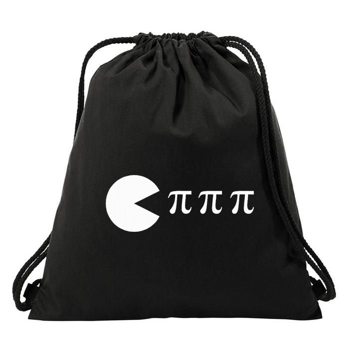 Pi Day Math Science Ate Pi Symbol Drawstring Bag