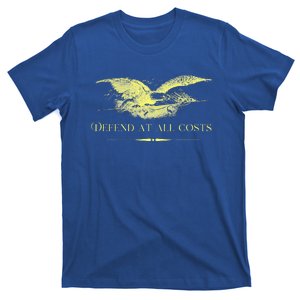 Patriotic Democracy Military Defend Eagle With Flag T-Shirt