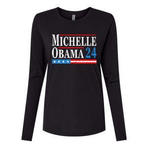 Political Democrat Michelle Obama 2024 Presidential Election Womens Cotton Relaxed Long Sleeve T-Shirt