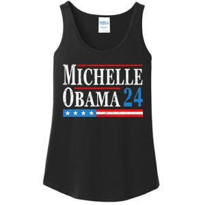 Political Democrat Michelle Obama 2024 Presidential Election Ladies Essential Tank