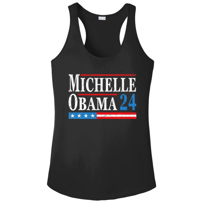 Political Democrat Michelle Obama 2024 Presidential Election Ladies PosiCharge Competitor Racerback Tank