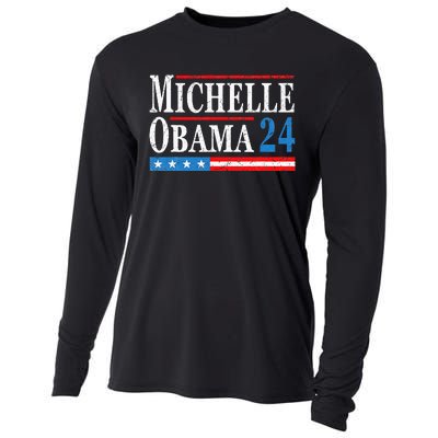 Political Democrat Michelle Obama 2024 Presidential Election Cooling Performance Long Sleeve Crew