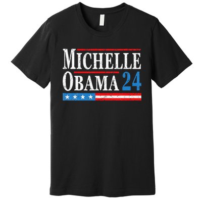 Political Democrat Michelle Obama 2024 Presidential Election Premium T-Shirt