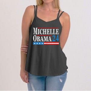 Political Democrat Michelle Obama 2024 Presidential Election Women's Strappy Tank