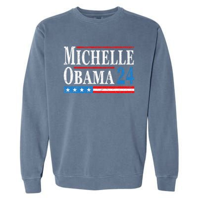 Political Democrat Michelle Obama 2024 Presidential Election Garment-Dyed Sweatshirt